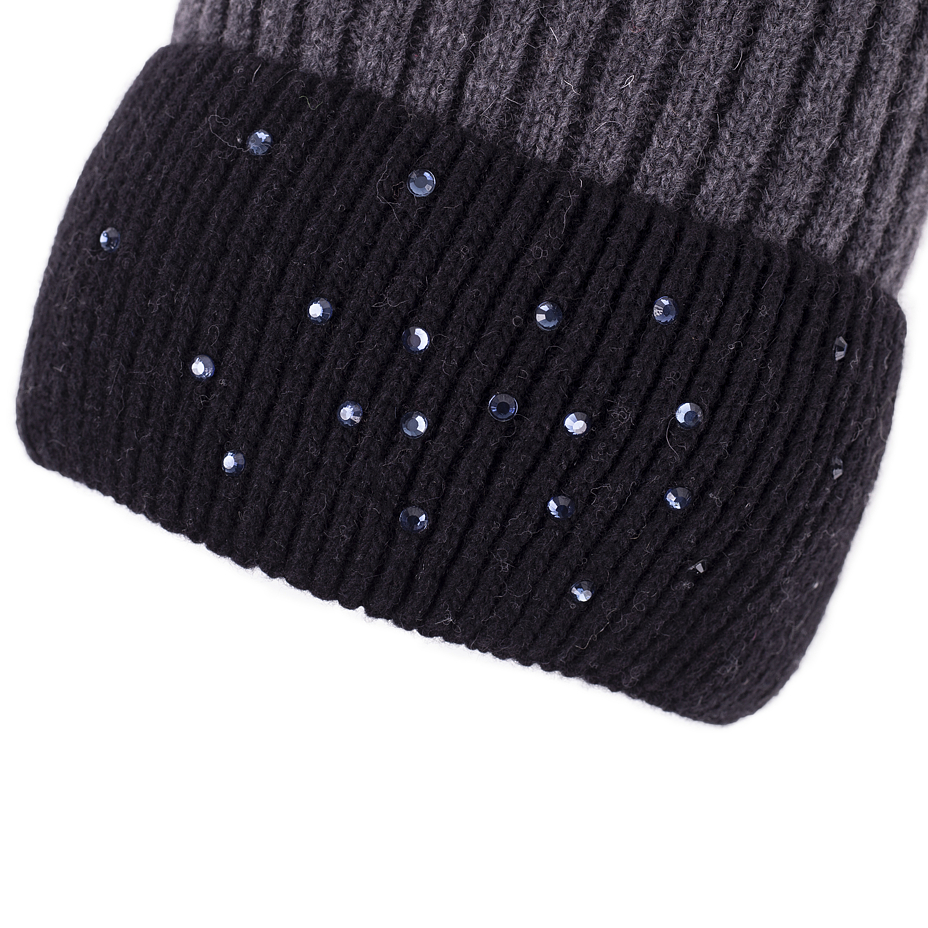 Wollmütze Vlnka V05 schwarz