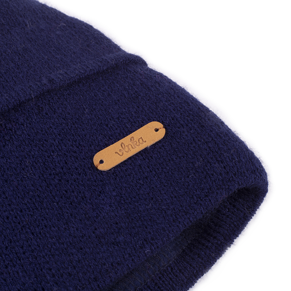 Wollmütze Vlnka V10 blau